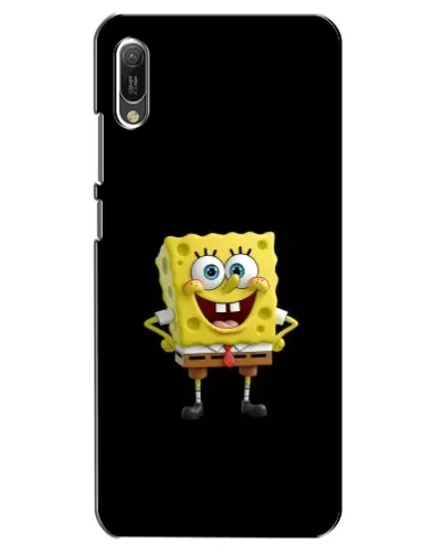 Чехол для Huawei Y6 2019 с картинкой «Классический Губка Боб»