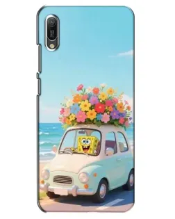 Чехол для Huawei Y6 2019 с картинкой «Автомобильное путешествие»
