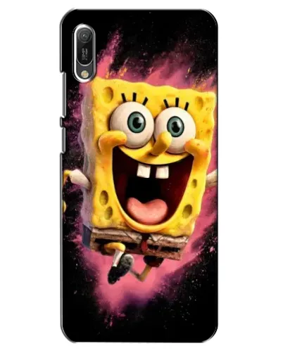 Чехол для Huawei Y6 2019 с картинкой «Взрывной Спанч Боб»