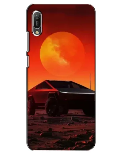 Чехол для Huawei Y6 2019 с картинкой «Cybertruck на Марсе» Чехол для Huawei Y6 2019 с картинкой «Cybertruck на Марсе»