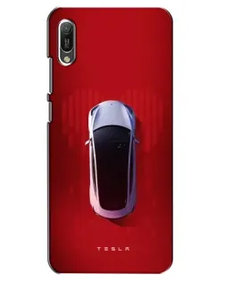 Чехол для Huawei Y6 2019 с картинкой «Tesla Top View»