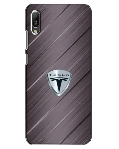 Чехол для Huawei Y6 2019 с картинкой «Металлическая текстура Tesla» Чехол для Huawei Y6 2019 с картинкой «Металлическая текстура Tesla»