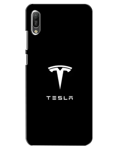 Чехол для Huawei Y6 2019 с картинкой «Tesla White Logo» Чехол для Huawei Y6 2019 с картинкой «Tesla White Logo»
