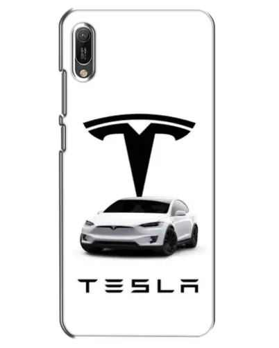 Чехол для Huawei Y6 2019 с картинкой «Tesla White Style» Чехол для Huawei Y6 2019 с картинкой «Tesla White Style»