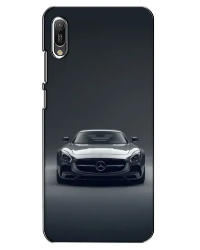 Чехол для Huawei Y6 2019 с картинкой «Mercedes на черном»