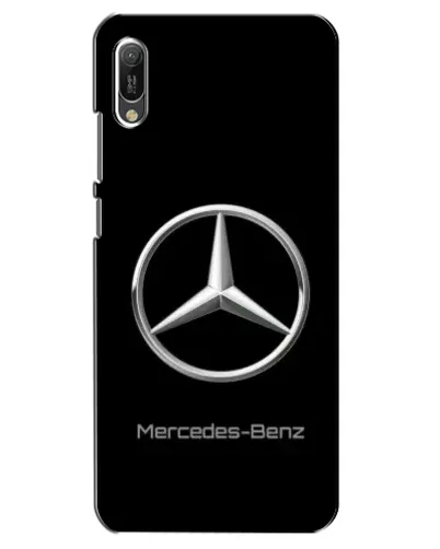 Чехол для Huawei Y6 2019 с картинкой «Mercedes Silver Logo»