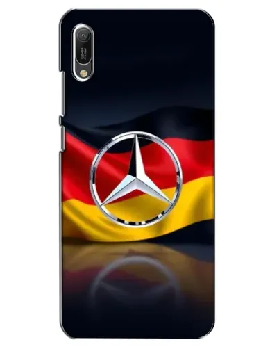 Чехол для Huawei Y6 2019 с картинкой «Mercedes — флаг Германии»