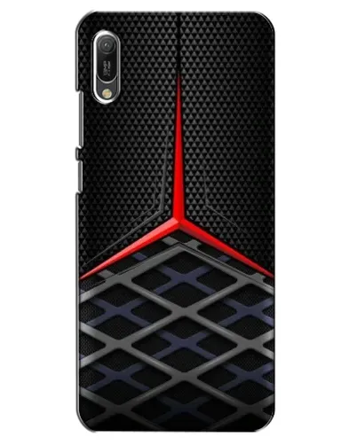 Чехол для Huawei Y6 2019 с картинкой «Mercedes Carbon Grid»