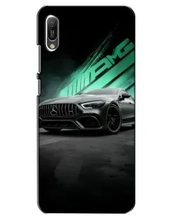 Чехол для Huawei Y6 2019 с картинкой «Темный Mercedes AMG»