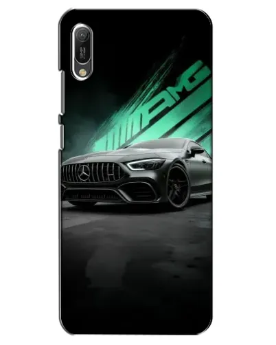 Чехол для Huawei Y6 2019 с картинкой «Темный Mercedes AMG»