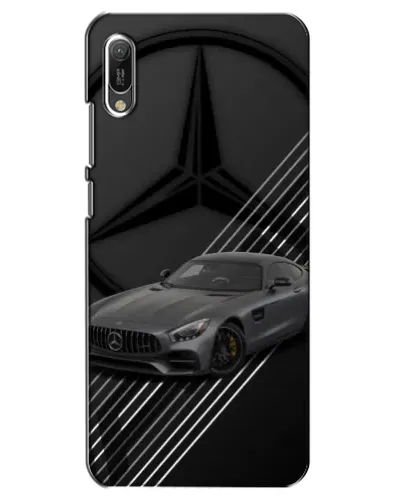 Чехол для Huawei Y6 2019 с картинкой «Mercedes AMG — графика»