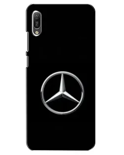Чехол для Huawei Y6 2019 с картинкой «Mercedes классический лого»