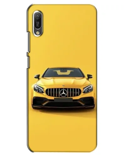 Чехол для Huawei Y6 2019 с картинкой «Желтый Mercedes GT»