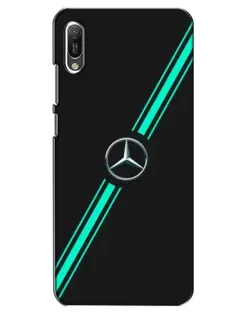 Чехол для Huawei Y6 2019 с картинкой «Спортивные линии Mercedes»