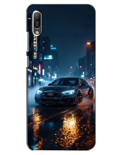 Чехол для Huawei Y6 2019 с картинкой «Ночной город и Audi» Чехол для Huawei Y6 2019 с картинкой «Ночной город и Audi»