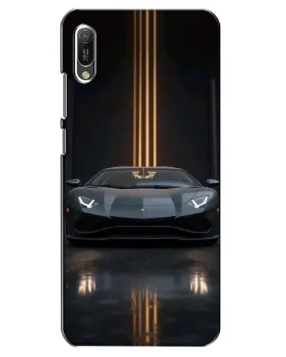 Чехол для Huawei Y6 2019 с картинкой «Lamborghini золотые линии» Чехол для Huawei Y6 2019 с картинкой «Lamborghini золотые линии»