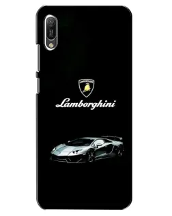 Чехол для Huawei Y6 2019 с картинкой «Логотип Lamborghini классика»