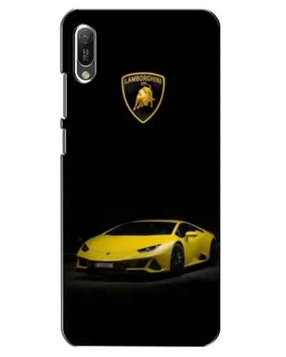 Чехол для Huawei Y6 2019 с картинкой «Lamborghini желтый акцент» Чехол для Huawei Y6 2019 с картинкой «Lamborghini желтый акцент»