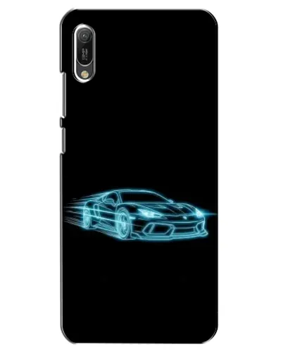Чехол для Huawei Y6 2019 с картинкой «Неоновый контур Lamborghini» Чехол для Huawei Y6 2019 с картинкой «Неоновый контур Lamborghini»