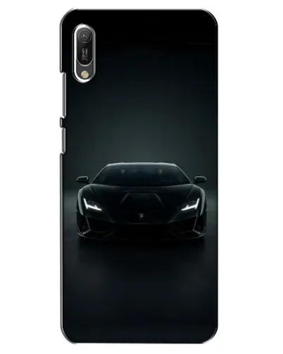 Чехол для Huawei Y6 2019 с картинкой «Черный Lamborghini Aventador» Чехол для Huawei Y6 2019 с картинкой «Черный Lamborghini Aventador»