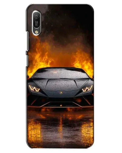Чехол для Huawei Y6 2019 с картинкой «Lamborghini в огне» Чехол для Huawei Y6 2019 с картинкой «Lamborghini в огне»