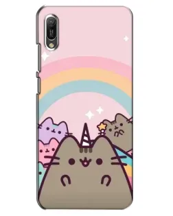 Чехол для Huawei Y6 2019 с картинкой «Единорог Pusheen»
