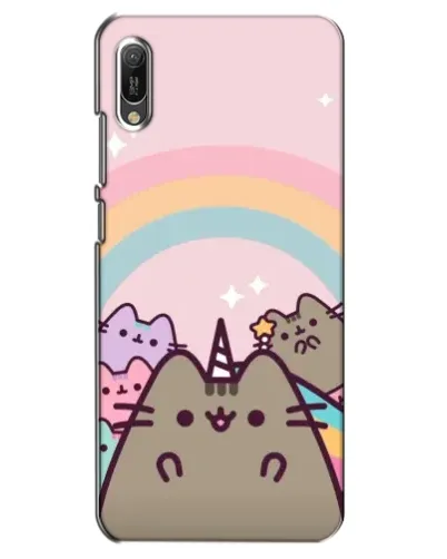 Чехол для Huawei Y6 2019 с картинкой «Единорог Pusheen»