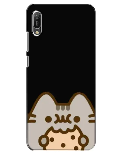 Чехол для Huawei Y6 2019 с картинкой «Пушин на черном»