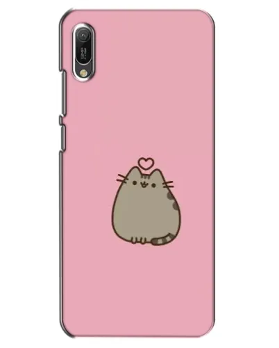 Чехол для Huawei Y6 2019 с картинкой «Pusheen сердце»