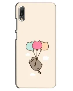 Чехол для Huawei Y6 2019 с картинкой «Пушин на шариках»