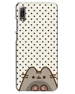 Чехол для Huawei Y6 2019 с картинкой «Пушин в горошек»