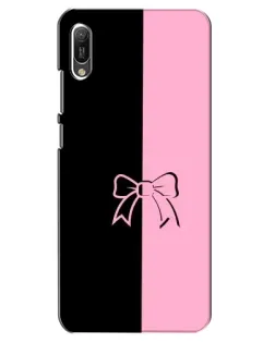 Чехол для Huawei Y6 2019 с картинкой «Половинки банта»