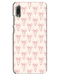 Чехол для Huawei Y6 2019 с картинкой «Розовые бантики Coquette»