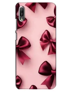 Чехол для Huawei Y6 2019 с картинкой «Бордовый атлас»