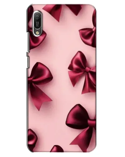 Чехол для Huawei Y6 2019 с картинкой «Бордовый атлас»