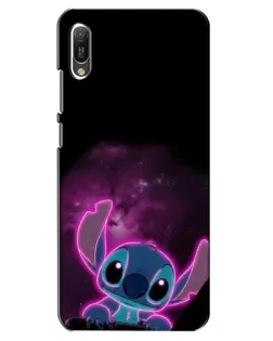 Чехол для Huawei Y6 2019 с картинкой «Неоновый Stitch»