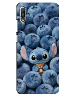 Чехол для Huawei Y6 2019 с картинкой «Стич и голубика»