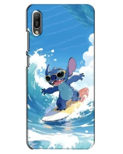 Чехол для Huawei Y6 2019 с картинкой «Стич на волне»