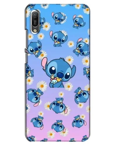 Чехол для Huawei Y6 2019 с картинкой «Паттерн со Стичем»