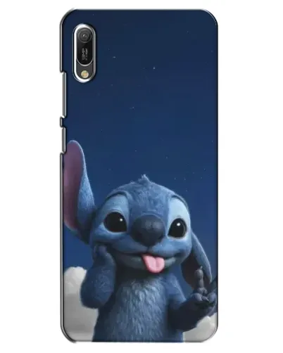 Чехол для Huawei Y6 2019 с картинкой «Стич в облаках»