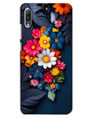 Чехол для Huawei Y6 2019 с картинкой «Цветочная феерия»