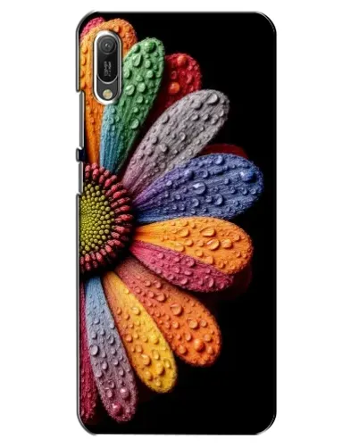 Чехол для Huawei Y6 2019 с картинкой «Радужный цветок»