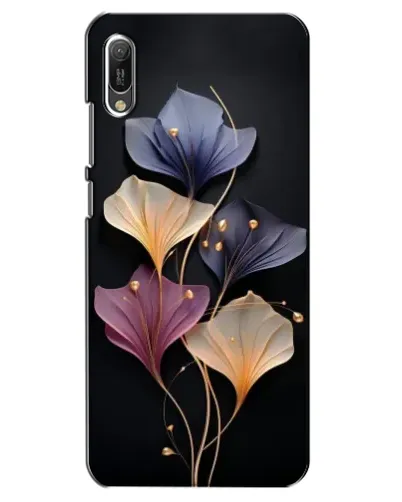 Чехол для Huawei Y6 2019 с картинкой «Лиловые цветы грации»