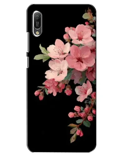 Чехол для Huawei Y6 2019 с картинкой «Розовая ветка сакуры»