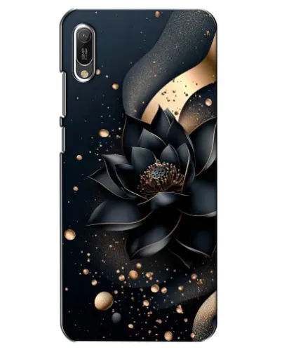 Чехол для Huawei Y6 2019 с картинкой «Черный лотос»