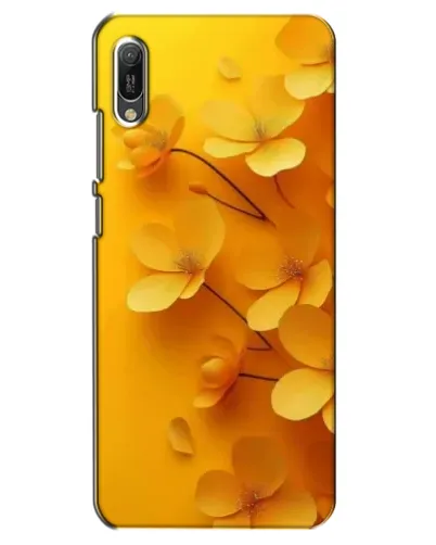 Чехол для Huawei Y6 2019 с картинкой «Золотые лепестки»