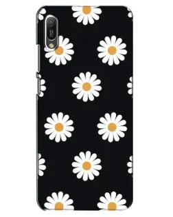 Чехол для Huawei Y6 2019 с картинкой «Ромашки на черном» Чехол для Huawei Y6 2019 с картинкой «Ромашки на черном»