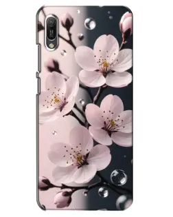 Чехол для Huawei Y6 2019 с картинкой «Нежная сакура и капли» Чехол для Huawei Y6 2019 с картинкой «Нежная сакура и капли»