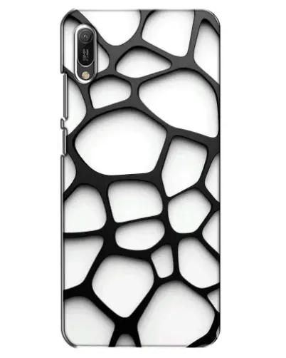 Чехол для Huawei Y6 2019 с картинкой «Белая объемная сетка» Чехол для Huawei Y6 2019 с картинкой «Белая объемная сетка»