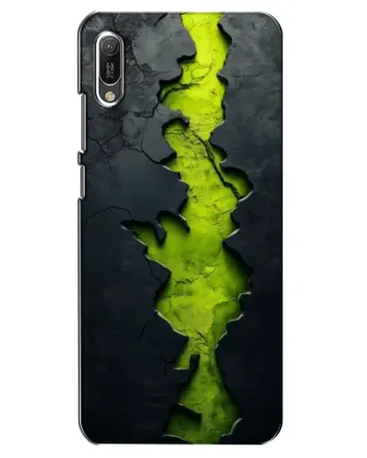 Чехол для Huawei Y6 2019 с картинкой «Салатовый разлом скалы» Чехол для Huawei Y6 2019 с картинкой «Салатовый разлом скалы»